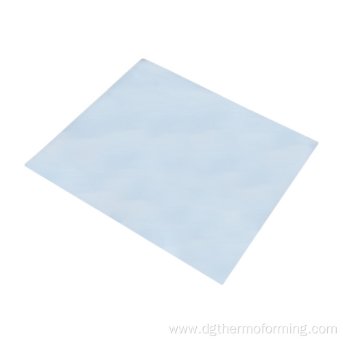 White polycarbonate plastic film for vacuum forming